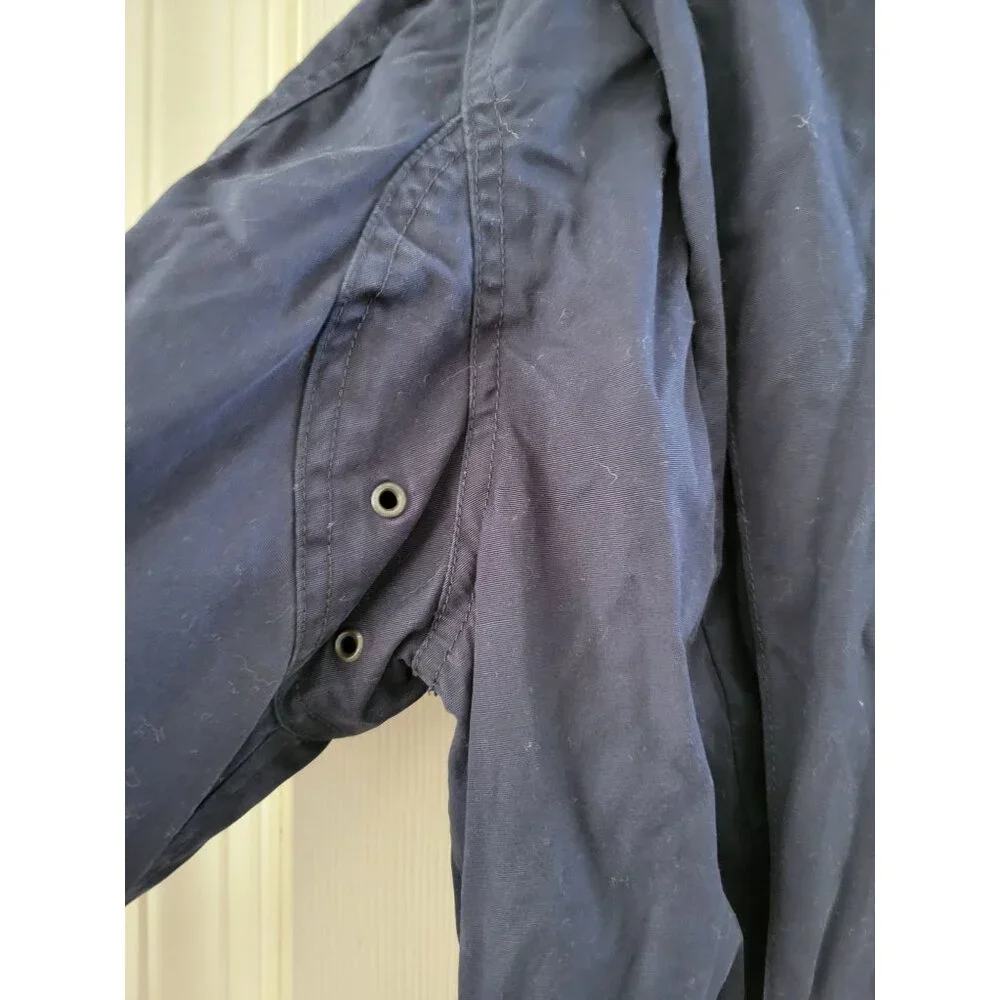J. Crew Mens Chore Barn Blue brown Corduroy collar size Medium Long sleeve